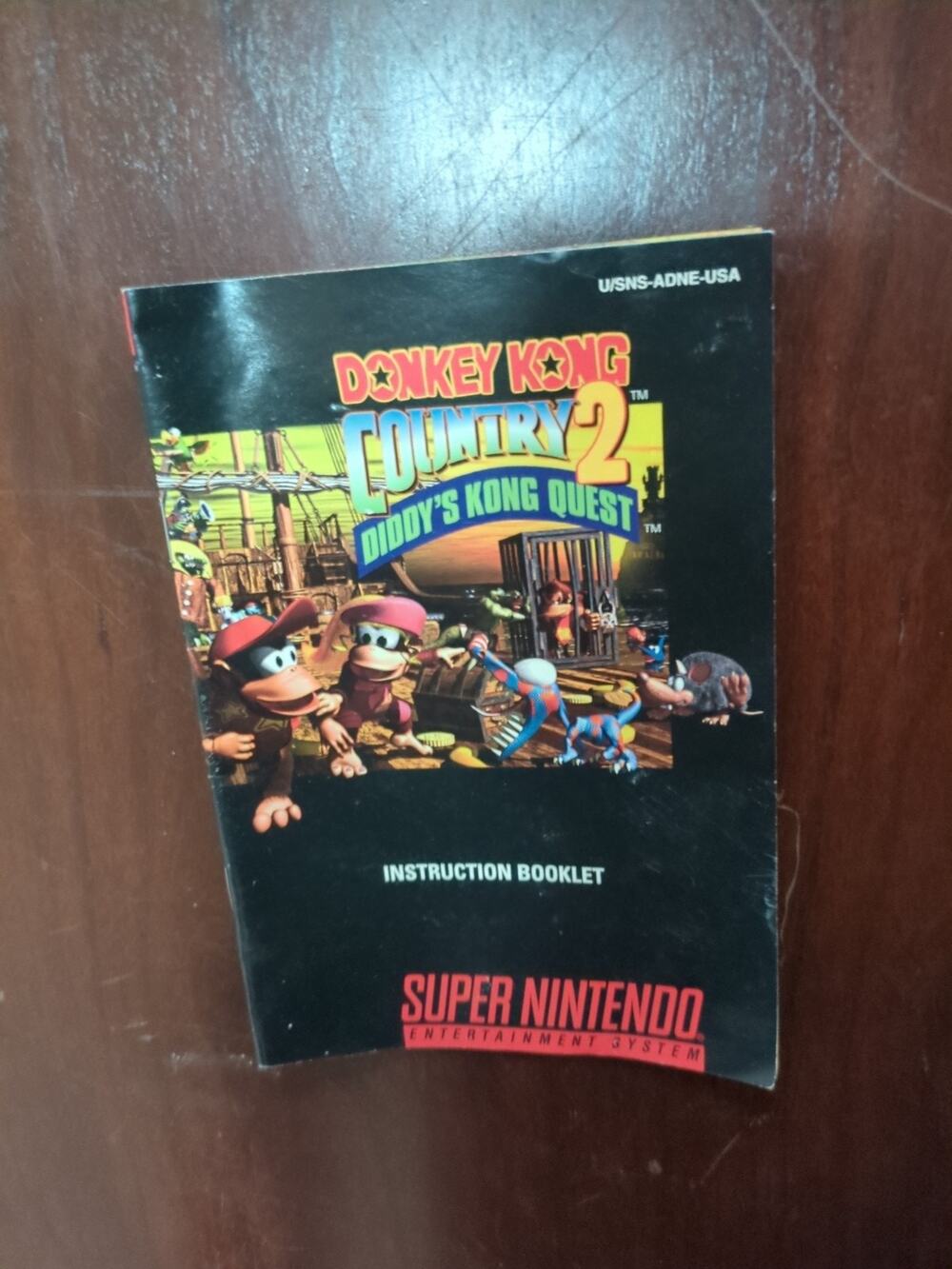 Super Nintendo SNES Donkey Kong Country 2 Instruction Booklet Manual ONLY